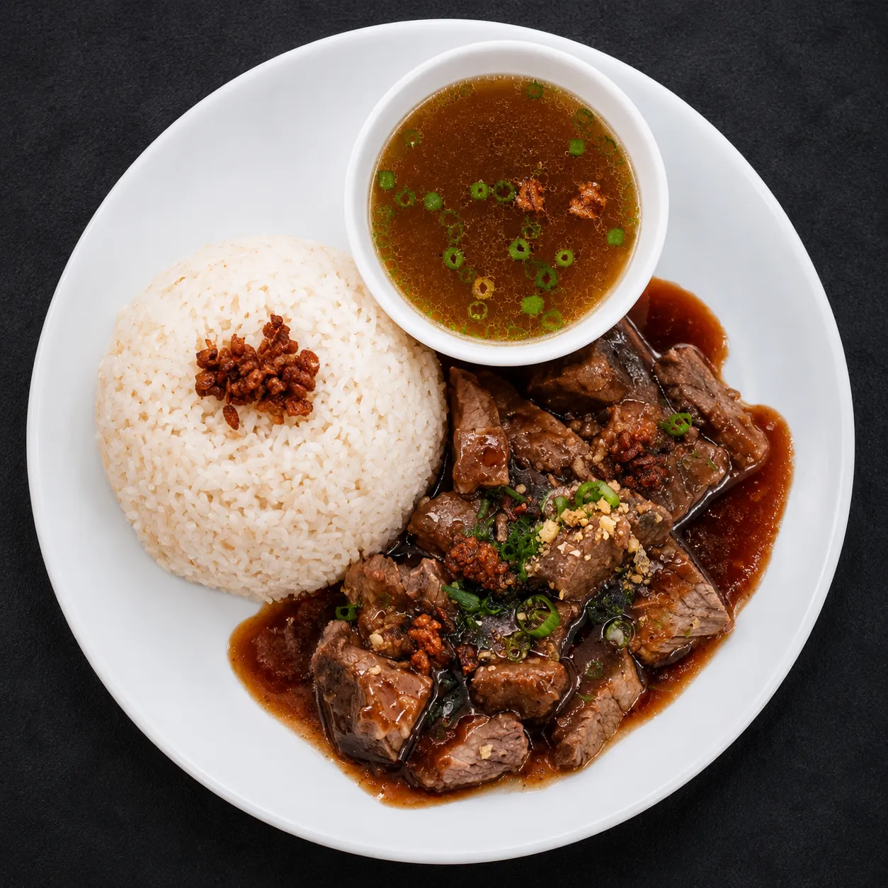Filipino comfort food from Late Night Go-To, served to Minto in Winnipeg