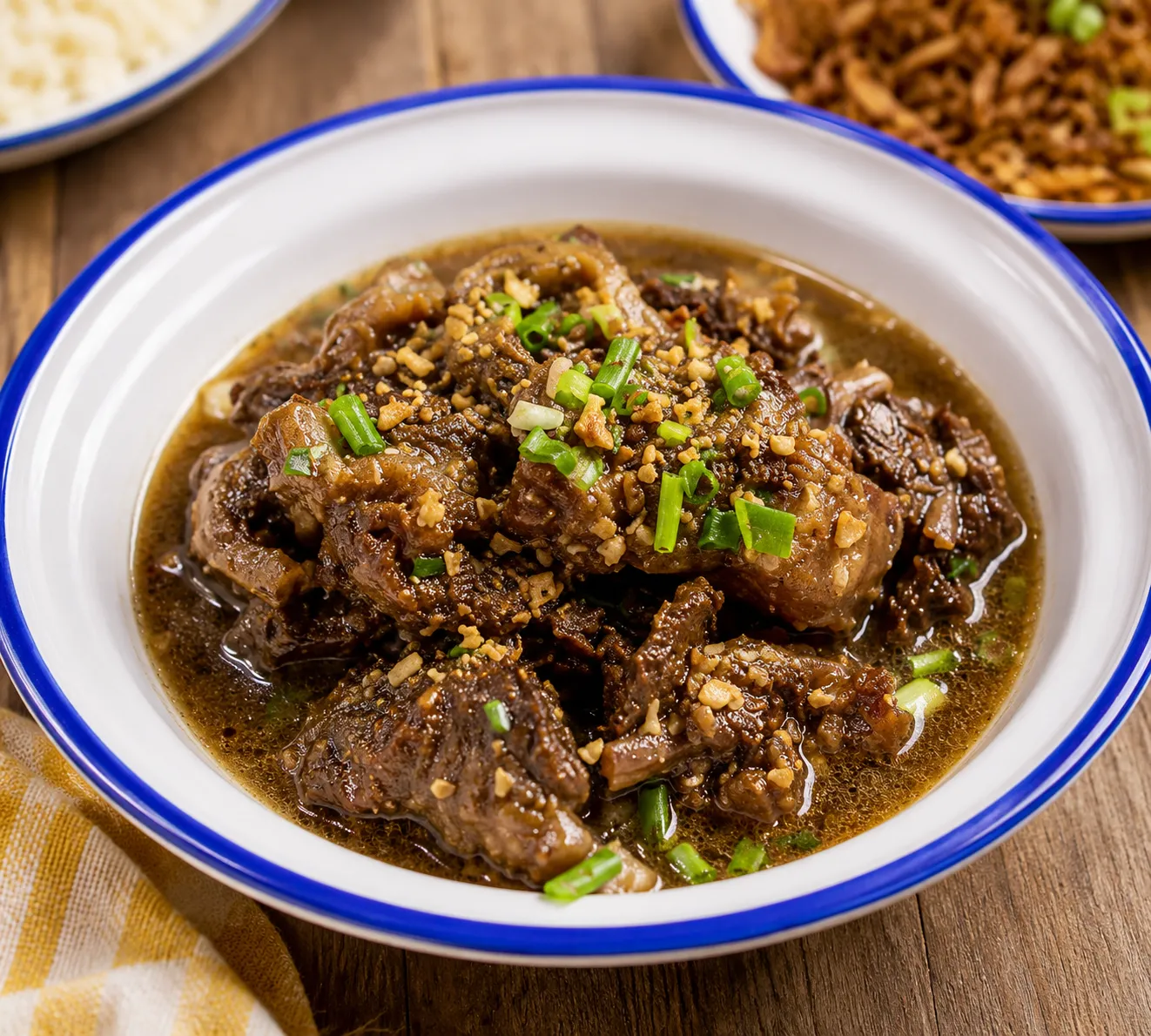 Beef Pares Clasico braised beef with garlic rice in Winnipeg